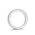 S925 Silver Moissanite Ring Geometric Full-Circle Stacking Ins Pinky Ring-0-0