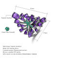 wholesale 925 Sterling Silver Designer Natural Amethyst Ring, Starry Sky Sparkle High-End Jewelry Gemstone Ring-0-0