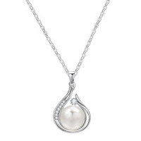 Sterling Silver Pearl Necklace, a Luxurious and Versatile Valentine's Gift for Best Friend.-S925 Sterling Silver + Pearl YD-7472B 925 Silver
