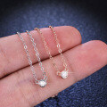 925 Silver Pendant with 1ct Moissanite Women's Fashion Geometric Bubble Necklace-0-2
