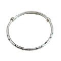wholesale 9999 Silver Vintage Butterfly Bracelet, High-End, Niche, Light Luxury, Cute, Minimalist, Matte Finish, Adjustable Push-Pull Bangle for Women-0-4