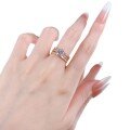wholesale Rose Gold S925 Silver 70 Six-Prong Round Diamond Hive Setting Diamond Ring Romantic Wedding Band-0-4