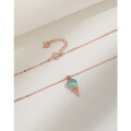 wholesale 925 Sterling Silver Ice Cream Cone Necklace for Women, Cute Niche Design, Fresh and Stylish, Versatile Collarbone Chain-0-3