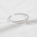wholesale S925 Sterling Silver Korean Version 5mm Geometric Wide Minimalist Open Bangle Bracelet-0-1