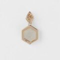 wholesale Metal: S925 Silver Plated 14K Gold Style: French Vintage Hollow Design Pendant: Hetian Jade-0-4