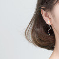 wholesale S925 silver Nalan flowers ear thread women's small chrysanthemum earringswave earrings E5759-0-1