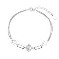 wholesale S925 Sterling Silver Chinese-style Auspicious Cloud Ruyi Bracelet, Cute, Niche, High-end Design Birthday Gift for Best Friend-0-4