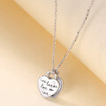 wholesale new sterling silver white shell love heart necklace for women, small and unique design, versatile and fashionable with a high-end feel, perfect as a gift for your girlfriend, collarbone chain-0-0