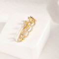 wholesale 10K gold jewelry French vintage crown ring for women, elegant and noble style, wholesale of rings-0-1