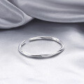 wholesale Metal Material: S999 Sterling Silver, Möbius Strip Adjustable Open Bangle for Women, Valentine's Day Gift for Girlfriend, Wholesale-0-2