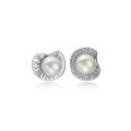 wholesale Sterling Silver Freshwater Pearl Earrings New Design Light Luxury Minimalist Unique Personality Elegant High-End Earrings-0-4