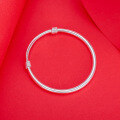 wholesale S990 silver children's bracelet, ancient method pure silver bangle, parent-child mother and baby bracelet jewelry wholesale-0-3
