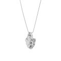 wholesale S925 Sterling Silver Korean Style Ins Minimalist Irregular Textured Leaf Design Women's Necklace-0-5