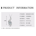 S925 Sterling Silver D Color Moissanite Teardrop Pendant Necklace-0-12