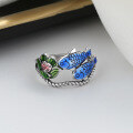 wholesale S925 Sterling Silver Retro Literary Ethnic Style "Year After Year Surplus" Aged Lotus and Carp Ring with Auspicious Meaning for Men and Women-0-2