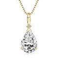 Sterling Silver Fashion Luxury Moissanite Necklace Cross-Border Wholesale-0-1