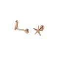 wholesale S925 Sterling Silver Fresh and Sweet Ins Style Starfish Thread Ear Stud Elegant Jewelry M03529-0-4