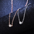 925 Silver Pendant with 1ct Moissanite Women's Fashion Geometric Bubble Necklace-0-1