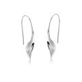 wholesale 925 Sterling Silver Fashionable Large Hoop Earrings for Women, Summer Ear Hooks, Niche Ins Style Minimalist Circle Silver Ear Wholesale-0-5
