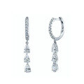 wholesale S925 Sterling Silver Teardrop Zirconia Tassel Earrings Gentle and Elegant Advanced Design Hoop Earrings-0-4