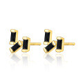 wholesale S925 Sterling Silver Geometric Zircon Stud Earrings, High-End Ins Style Minimalist Earrings for Daily Wear-0-6