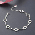 wholesale S925 silver rhinestone fashion tassel bracelet for women, elegant-0-1