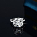 Sterling Silver 5ct Moissanite Ring, Women's Fancy Square Radiant Cut Wholesale-0-2