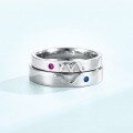 wholesale S925 Sterling Silver New Simple Lovebird Couple Rings Fashionable Popular Valentine's Day Gift-0-2