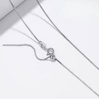 wholesale 999 Silver S999 Necklace, Starry Sky Cross Chain, Box Chain, O-Link Chain, Water Wave Chain, Plain Chain, Collarbone Chain, Matching Chain Wholesale.-Universal Box Chain 45cm - White Gold   Sterling Silver.