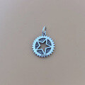 wholesale Sterling silver hollow star pendant,hip-hop fashion versatile necklace bracelet DIY accessory custom-0-5