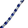 wholesale 8*10 full-diamond royal blue bracelet in metal, a trendy and elegant bestseller for affluent women in jewelry live streams-0-4