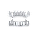 wholesale Metal 925 silver with moissanite, hip-hop grillz gold teeth, Halloween street rap vampire fangs-0-5