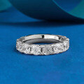 wholesale S925 silver new jewelry style, luxurious full pave 40mm round eternity ring, hot-sellingins cross-border-0-2