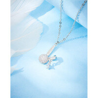 wholesale S925 Sterling Silver Little Rabbit Necklace for Women, Light Luxury, Niche Design, New Edition, High-End Feel, Internet-Famous Collarbone Chain-Rabbit necklace 925 silver