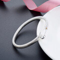 wholesale S990 Sterling Silver Fashion Trend Korean and Japanese Style Creative Minimalist Spring Coil Open Bangle for Distribution-0-3