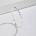 wholesale 999 Sterling Silver Starlight Bracelet for Women, Pure Silver with a Rippling Sparkle, Small Batch Design Bangle-0-0