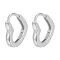 wholesale 925 Silver Wholesale Cross-Border Love Earrings, Polished Heart-shaped Stud Earrings, Minimalist Niche Jewelry, Ins Style Women's Light Luxury-0-6