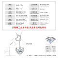 925 Silver Y-Tassel Pendant Necklace with Sparkling Moissanite Heart-0-4