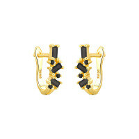 wholesale S925 Sterling SilverIns-E4061-Black Zirconium 925 Silver