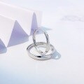 wholesale Metal material Mobius loop couple rings, a niche design forValentine's Day gift for boyfriend/girlfriend, open-ended matching ring set-0-2