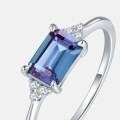 wholesale 925 Silver New Fashion Simple Alexandrite Ring Ins Style High-end Feel Women's Source Factory-0-2