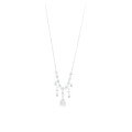 wholesale S925 Sterling Silver All Over the Starry Sky Necklace with Tassels and Sparkling Cubic Zirconia, Women's Small Luxury Elegant Collarbone Chain-0-1