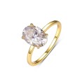 wholesale S925 Sterling Silver Oval Moissanite Ring, Exquisite Unique Design Ring, Amazon Best Seller-0-4