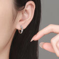 S925 Sterling Silver Moissanite Earrings, Unique Design, Endless Love, Ins Style, Versatile Luxury-0-2