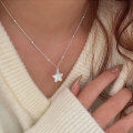 wholesale S925 Sterling Silver Popsicle Five-Pointed Star Necklace Women Spring New Fashion Versatile Niche Collarbone Chain-0-3