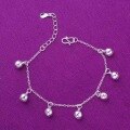 wholesale S925 Silver Trendy Korean Minimalist Cute Seven Small Bells Bracelet Versatile Style Bracelet-0-0