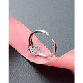 wholesale S925 Sterling Silver Diamond-Encrusted Romantic Sweet Openable Ring for Women, Korean Dongdaemun Creative Fashion Ring, Source Wholesale-0-3