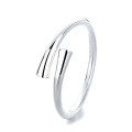 wholesale S925 Silver Korean-style Minimalist Plain Ring Ins Trendy Elegant Light Luxury Open Band Ring-0-4