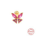 wholesale S925 Sterling Silver Single Butterfly-shaped Screw Ear Cuff, Cross-border Creative Fashion Earring-0-11