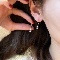 wholesale 925 Sterling Silver Comet Ring Teardrop Crystal Earrings with Star Rain Fringe, Exquisite and Versatile Ear Care Studs for Women-Three Diamonds 925 Silver